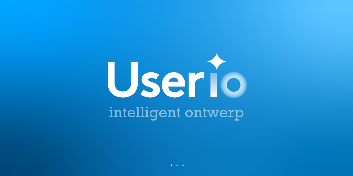 Afbeelding met het logo van Userio