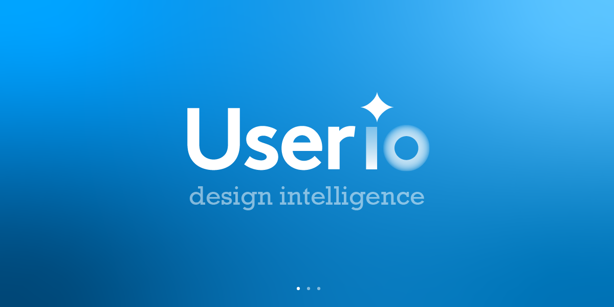 Slide with logo of Userio